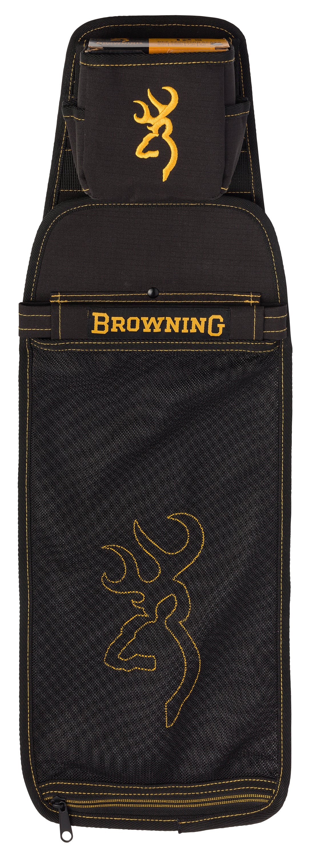 POUCH, BLACK AND GOLD WITH EMPTIES BAG