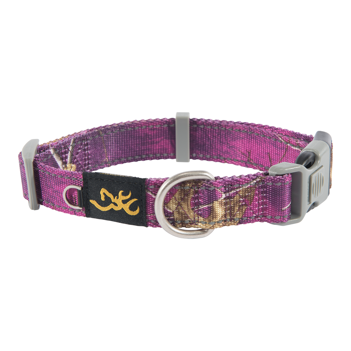 CLASSIC WEBBING CAMO COLLAR. LARGE, REALTREE EXTRA/PURPLE 1 X 18-28 IN