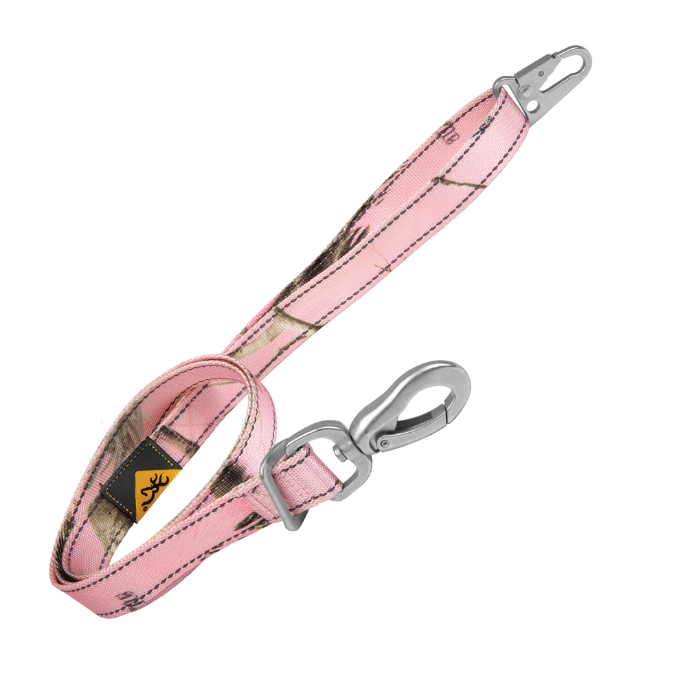 Classic Webbing Camo Leash,  6ft x 1in , RT Xtra Pink