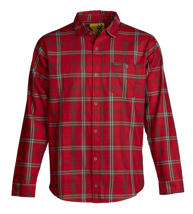 SHT,UPLAND FLANNEL,RED,M