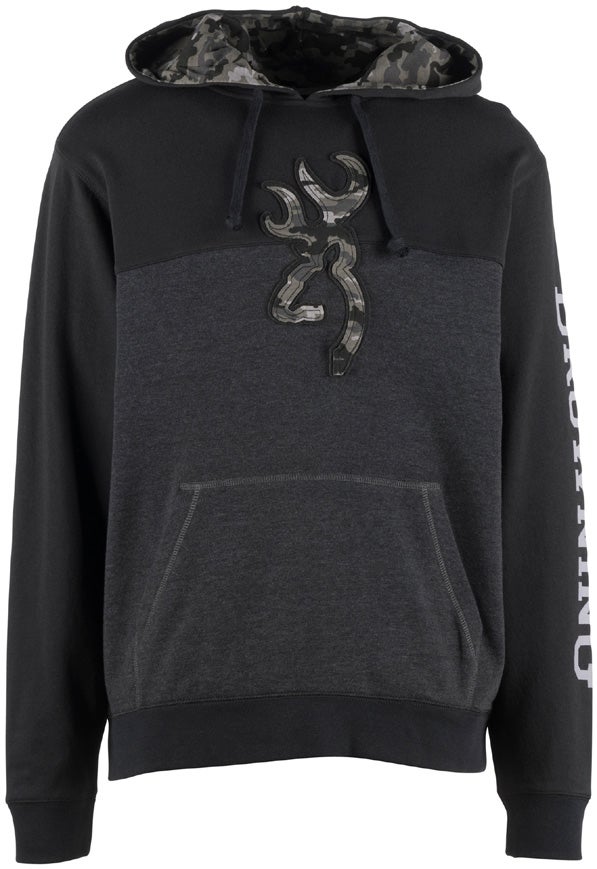 PEAK SWEATSHIRT, BLACK/CAMO,S