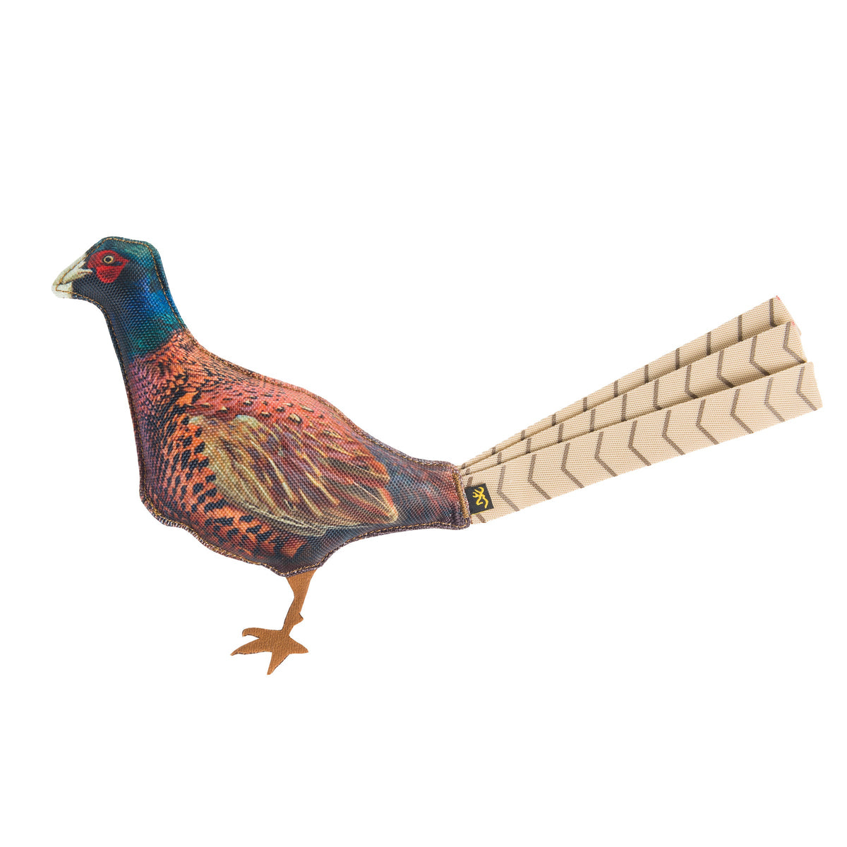 Pheasant Fabric Squeaker Toy , Multi