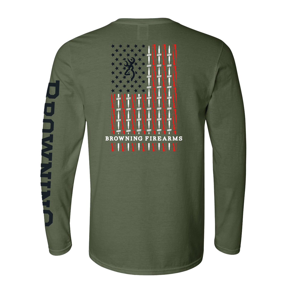 Rifle Bullet Flag Shirt - Long Sleeve