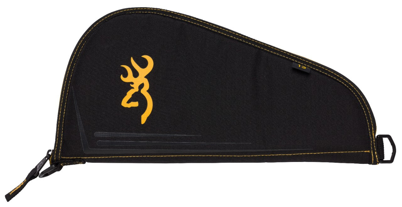 PISTOL RUG,BLACK AND GOLD 13in