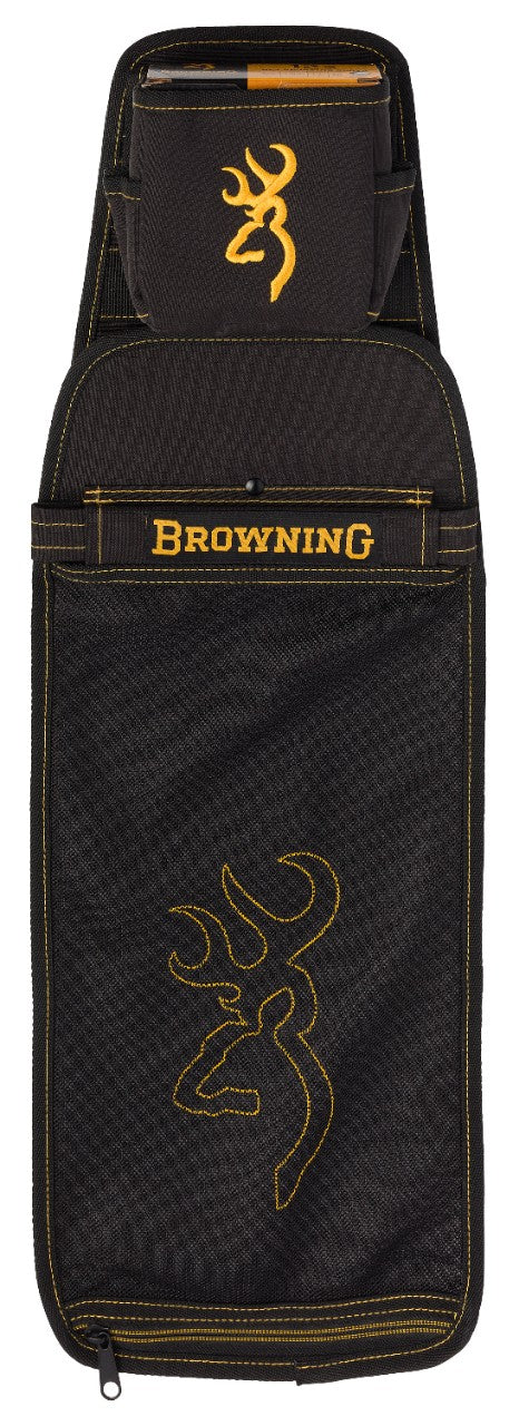 POUCH, BLACK AND GOLD WITH EMPTIES BAG