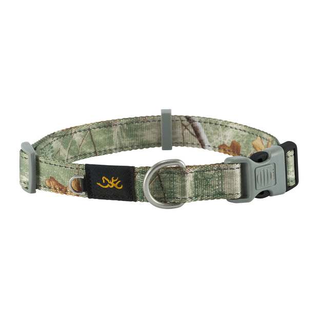 Classic Webbing Camo Collar, Small, 5/8 x 10-16in , RT Xtra Olive
