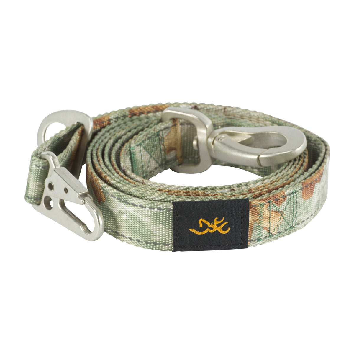 Classic Webbing Camo Leash,  6ft x 1in , RT Xtra Olive